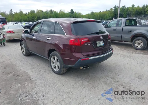 2010 Acura Mdx Technology Package z USA, uszkodzony, nr VIN 2HNYD2H63AH510376